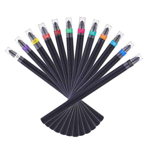Cross-border, logo-free, three-in-one eyeliner pen: easy to apply, quick-drying, waterproof, and smudge-proof, comes with a pencil sharpener and a correction sponge