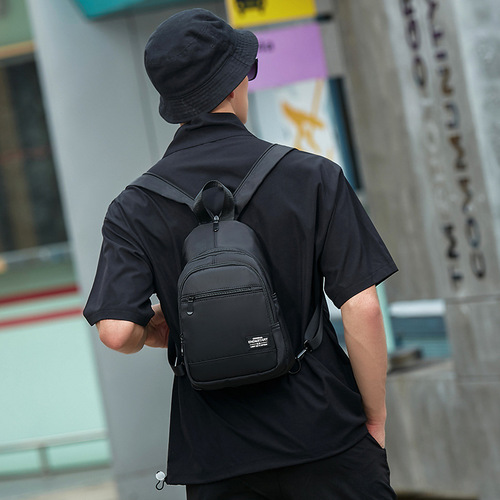 National trend mini small backpack men's chest bag dual-purpose trendy brand lightweight outdoor sports travel small backpack men's bag women