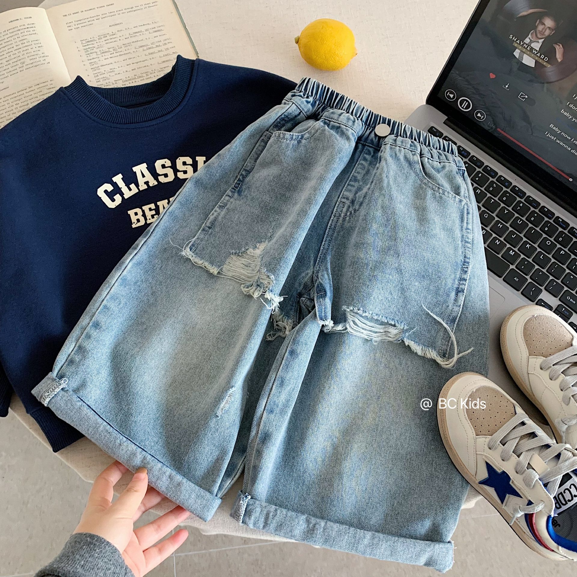 children's autumn jeans
