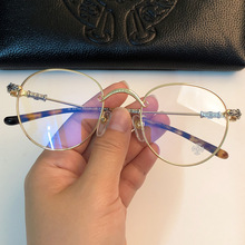 程潇许凯张翰肖战同款近视眼镜框男女款潮复古镜架圆框BUBBA纯钛