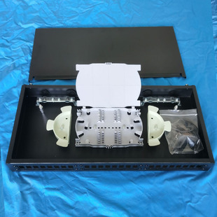 12-Port 24-Port Rack-Mounted Optical Cable Terminal Box Carrier-Grade Odf Fiber Optic Distribution Frame Metal Fiber Optic Splicing Box Empty