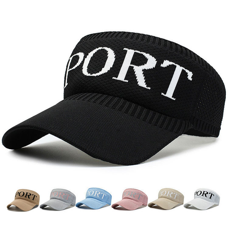 outdoors motion run Sun hat Korean Edition Versatile Sunscreen Visor ultraviolet-proof Empty top Tennis Hat