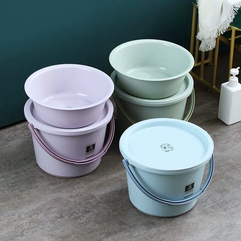 Set for home use, bucket, washbasin for laundry for elementary school students, increased thickness