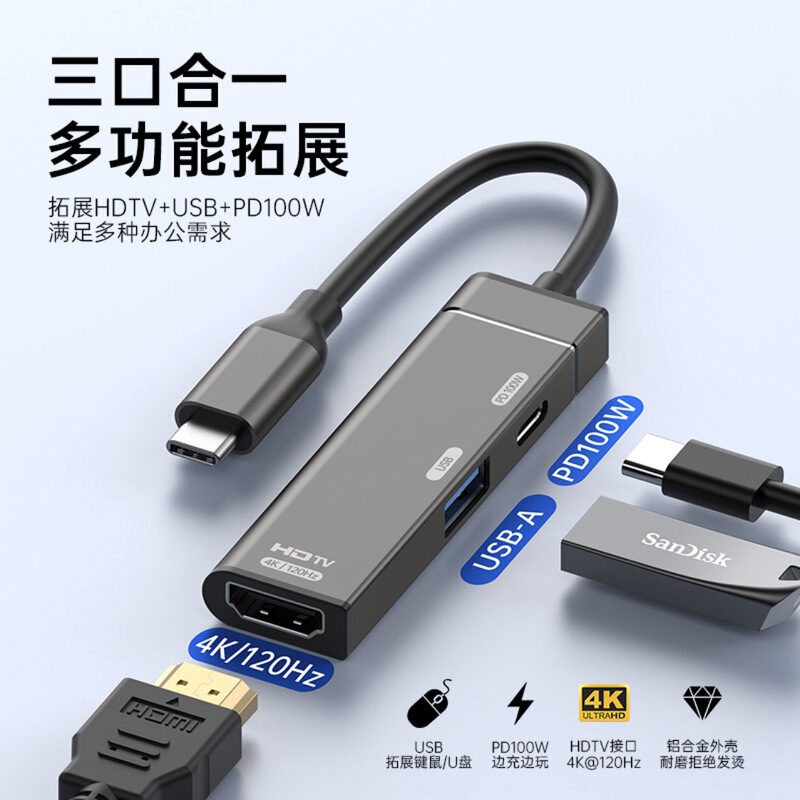 Cross-Border New Product HDMI Docking Station Usbhub Hub Usb3.0 Multi-Function Converter Suitable for Apple and Samsung Cross-Border New Product HDMI Docking Station Usbhub Hub Usb3.0 Multi-Function Converter Suitable for Apple and Samsung