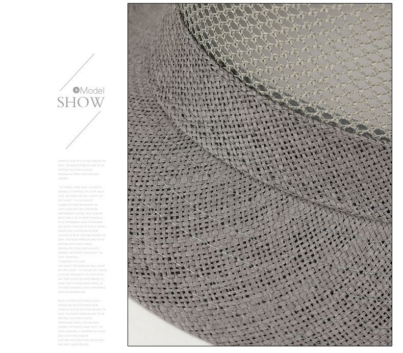 2100g Weight Fedora Hat Hats Type Casual, Outdoor Occasion Polyester Material Solid Color Pattern Summer Season Men's Gender Simple Style Style Crimping Rim Men's Simple Style Solid Color Crimping Fedora Hat 1