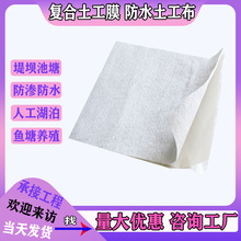 复合土工膜鱼塘人工湖蓄水池聚乙烯防渗膜两布一膜防水防渗土工布