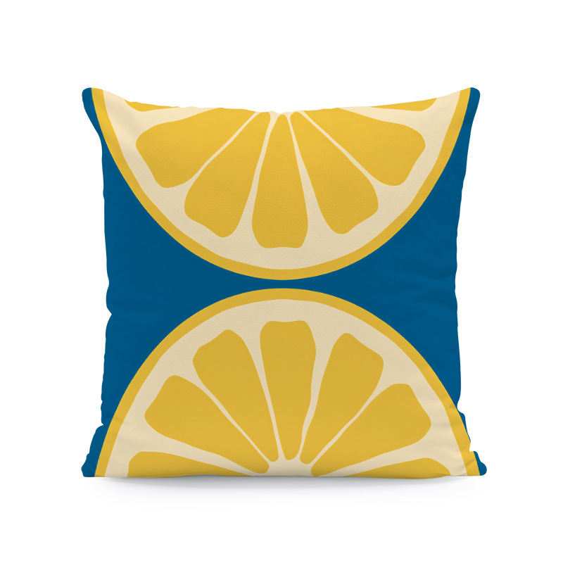 Área de agua fruta almohada cubierta camión de verano limón bicicleta sofá decoración cojín cubierta (sin núcleo de almohada)