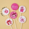 Strawberry Bear Series Round Insert Card