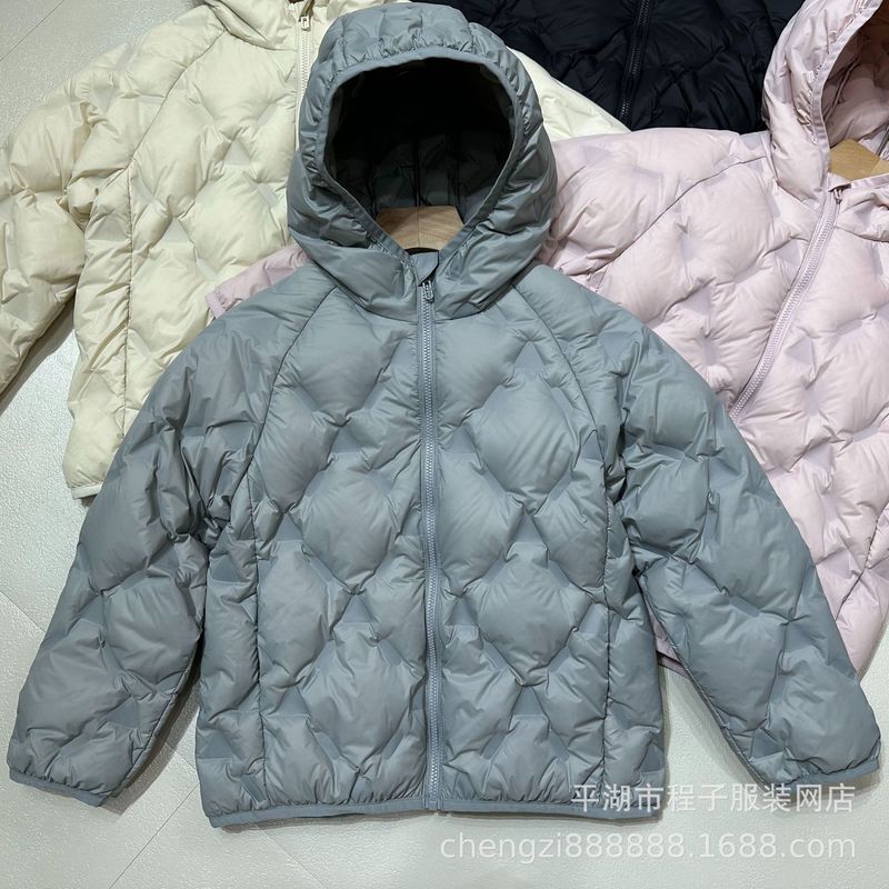 儿童新款90绒超轻羽绒服短款男童女童中大童宝宝童装秋冬连帽外套|undefined