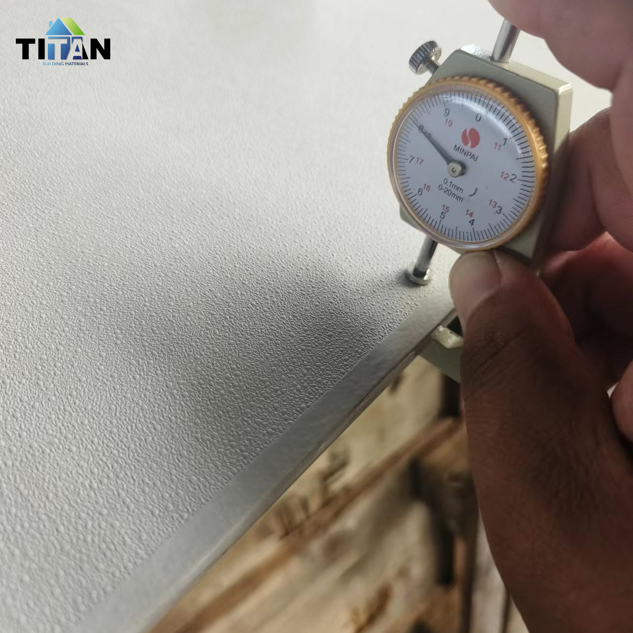 60x60cm lámina de yeso espalda de pvc laminación de yeso azulejos de techo