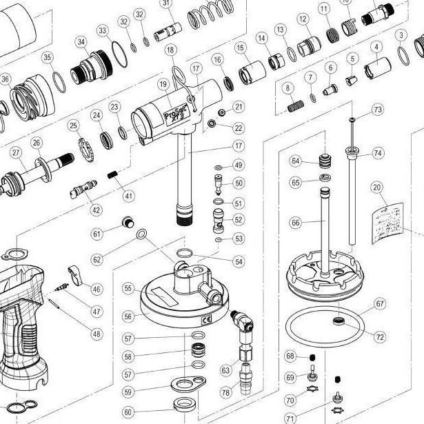 POP拉钉枪铆钉枪拉铆枪配件ProsetXT3&XT4InstructionManual07900