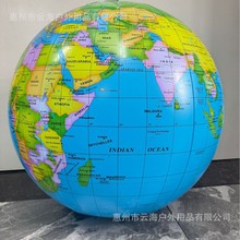 PVC充气地球仪充气沙滩球充气世界地图球教学展示品跨境现货直销