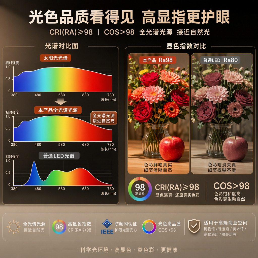 LED light strip 98 display full spectrum special patch linear low voltage self-adhesive light strip home decoration ceiling linear atmosphere light