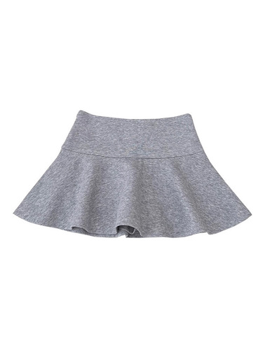 Gray skirt for women 2025 summer large size fat mm high waist anti-exposure A-line short skirt sports fluffy skirt umbrella skirt