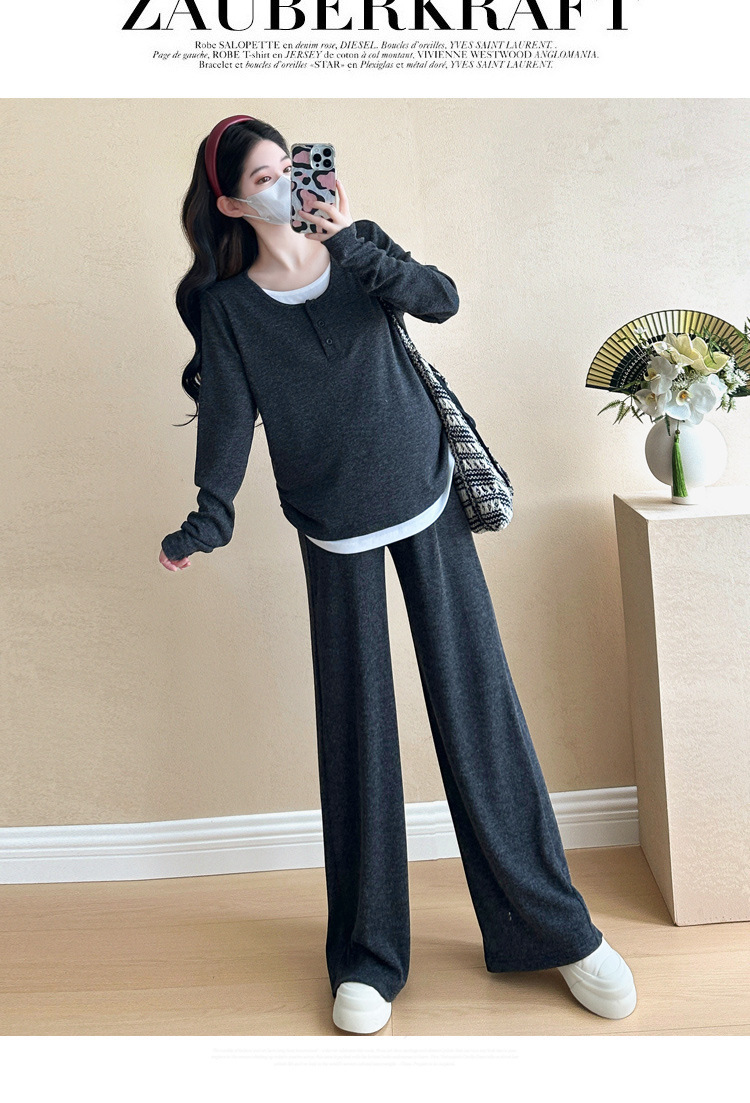 假?件上衣?腿?外穿??孕?套?