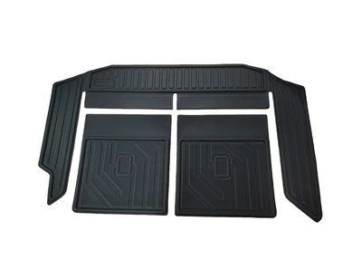 Suitable for 2019 Jimny Jb64 Jb74 Trunk Modification with Seat Backrest and Trunk Mat (Trunk Mat) - black-one-piece-set