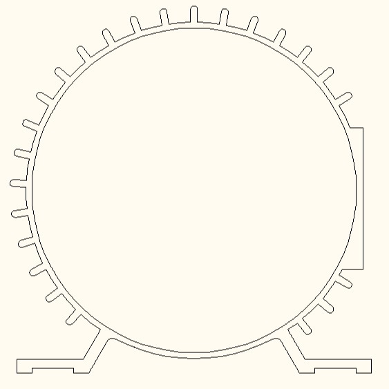 供应140内径铝合电机/风机电机壳 电动机配件