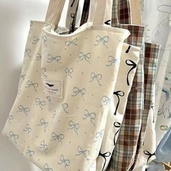新しい学生向け韓国風ショルダーバッグ、通勤用大容量、森ガール風、おしゃれで爽やかな斜め掛けリボン付きハンドバッグ