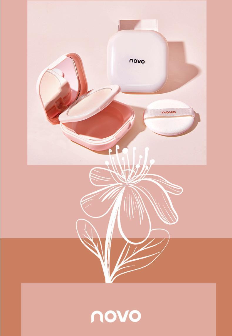 NOVO Satin Luxury Setting Powder Compact controls oil, sets makeup and brightens skin tone. Compact and portable touch-up Powder compact undefined