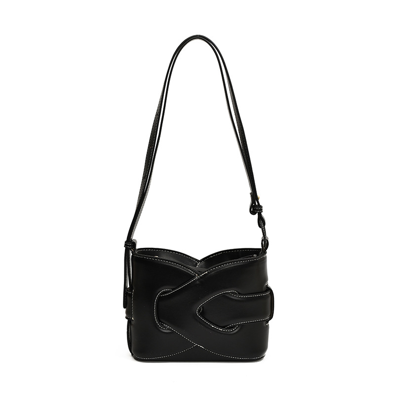 Bolso de Hombro Tipo Cubo para Mujer de PU con Cierre de Cremallera para Uso Diario image 6