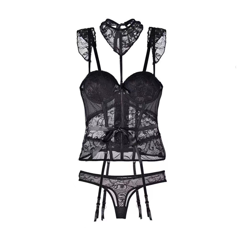 Fishbone Camisole Vest with Integrated Chest Pad and Belt, Strapless Backless Design, Shrimp Pink with Matching Socks — detail image 12