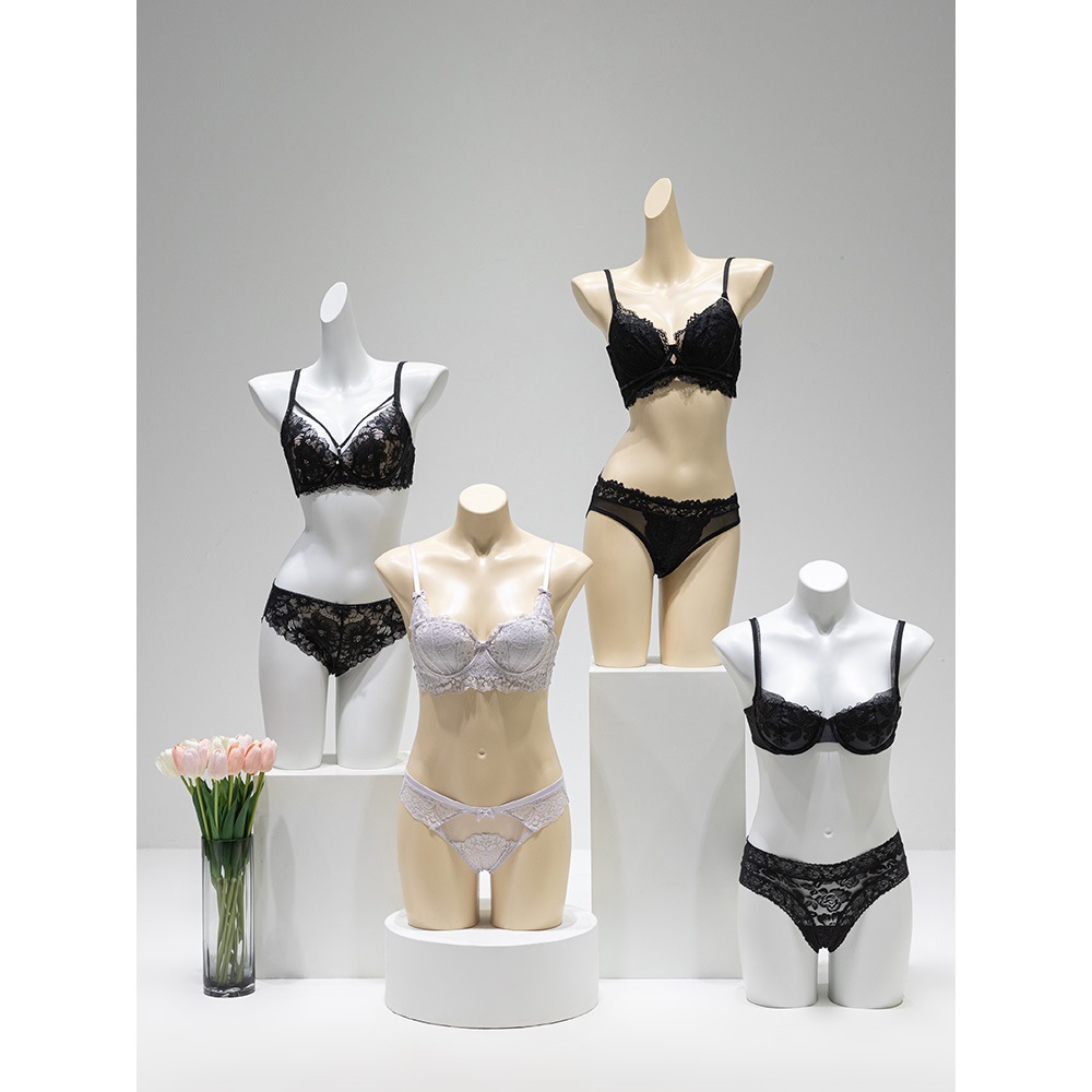 Clothing Store Underwear Model Display Stand Men's and Women's Half-Length Bra and Underwear Window Dummy Model Props Full Body