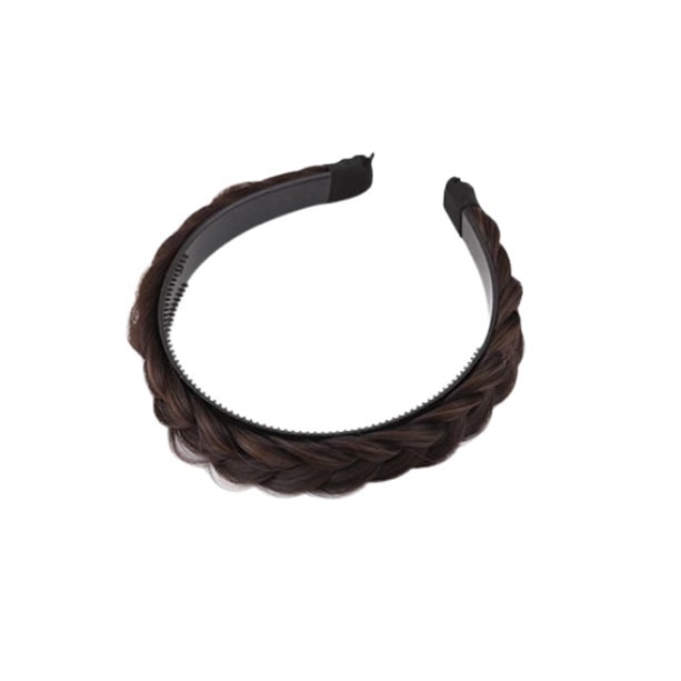 Espina de pescado trenza peluca diadema de una sola pieza de las mujeres torcedura trenza pinza de pelo Pelo vinculante pelo presionando diadema tocado Internet celebridad Nuevo 2024