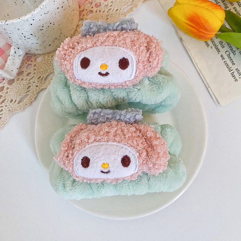 Lavado DE CARA correa para la muñeca artefacto absorbente lindo brazalete deportivo pulsera de limpieza del sudor lavado absorbente del sudor correa para la muñeca a prueba de humedad banda para el cabello