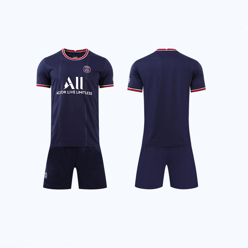 Áo bóng đá năm 2024 Mặc áo thun 3d Paris Saint-Germain Bộ đồng phục đội tuyển nam , nữ