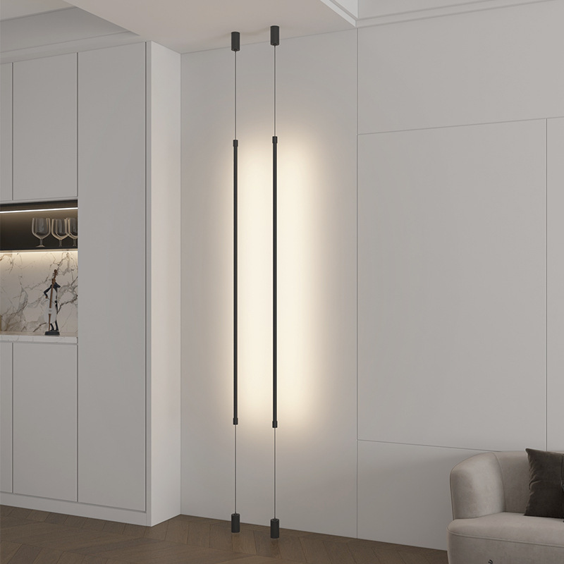 Minimalist Bedroom Bedside Floor Lamp Creative Power-Free with Plug Long Designer Atmosphere Skyline Chandelier Minimalist Bedroom Bedside Floor Lamp Creative Power-Free with Plug Long Designer Atmosphere Skyline Chandelier