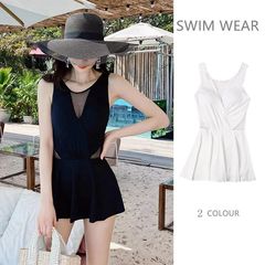Women's Summer 2023 New Swimwear, Slimming, Tummy Covering, One-piece, Plus Size, Conservative Dress-style Swimsuit