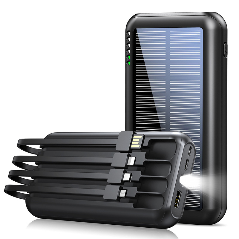 Cross-Border Solar Power Bank Power-Bank-Solar-Portable-Charger - 40000Mah