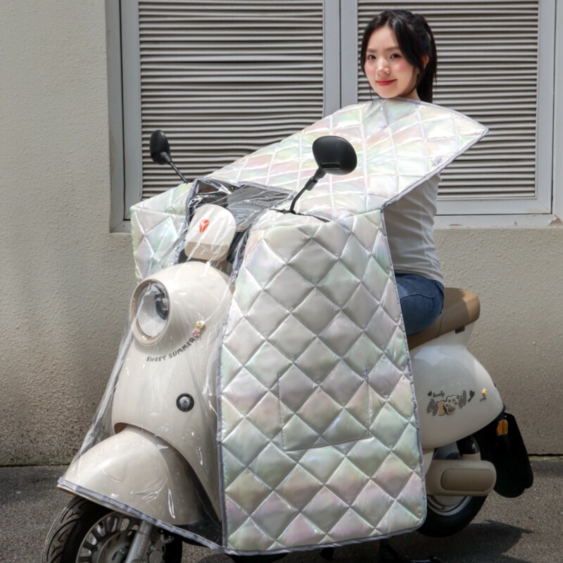 電動自転車用フロントガラスカバー、四季通用、完全防水、夏用両面カバー、日焼け止め、電動バイク用、冬春秋用防風|undefined