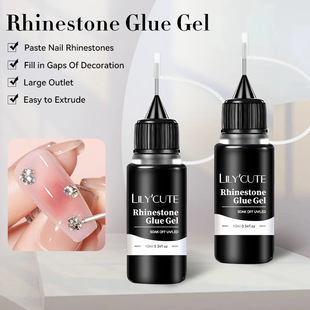 LILY'CUTE new nail art caulking glue strong wash-free sticky drill strong phototherapy glue nail edge reinforcement glue