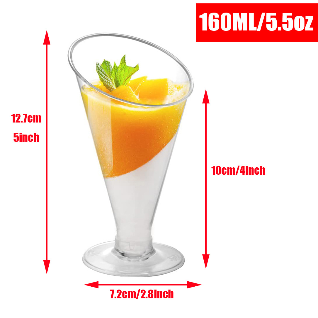 Slanted mouth goblet 160ml