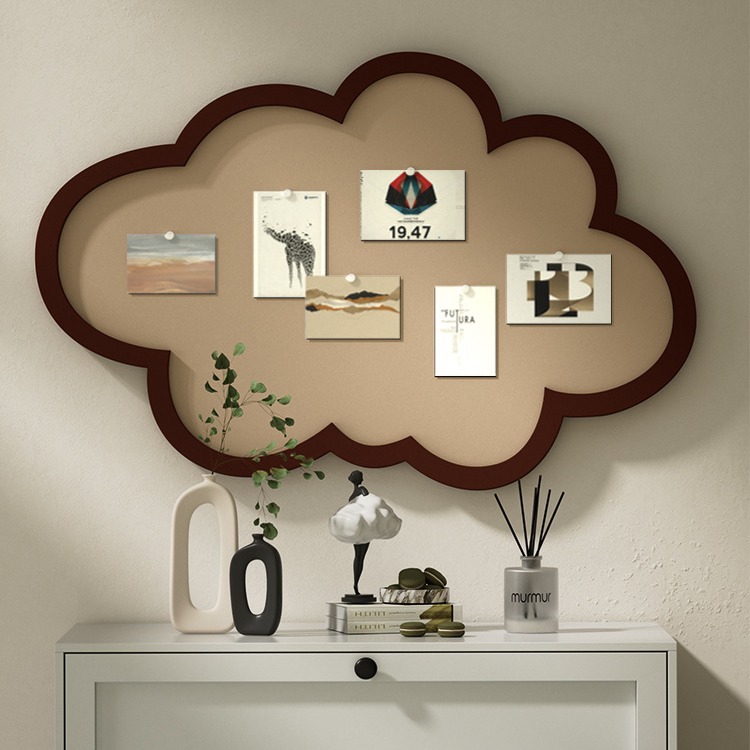 云朵照片墙背景板毛毡板展示墙墙面遮丑装饰创意挂墙留言板相片墙