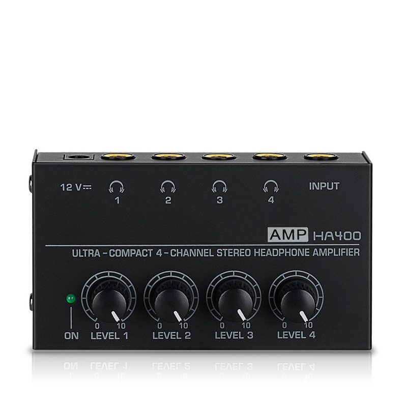 HA400 Professional Headphone Amplifier Cross Border in stock Audio Stereo Quad Lossless Monitor Amp Effect