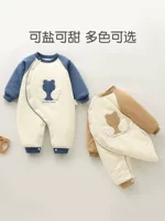 Детский хлопковый комбинезон, стеганая куртка для новорожденных, увеличенная толщина, детская одежда