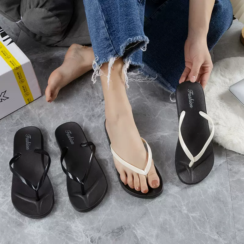 人字拖女夏外穿夹脚ins潮情侣拖鞋防滑浴室软底沙滩海边凉拖批发