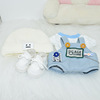 Cotton doll, overall, hat, set, changeable toy for dressing up, accessory, 20cm, children's clothing