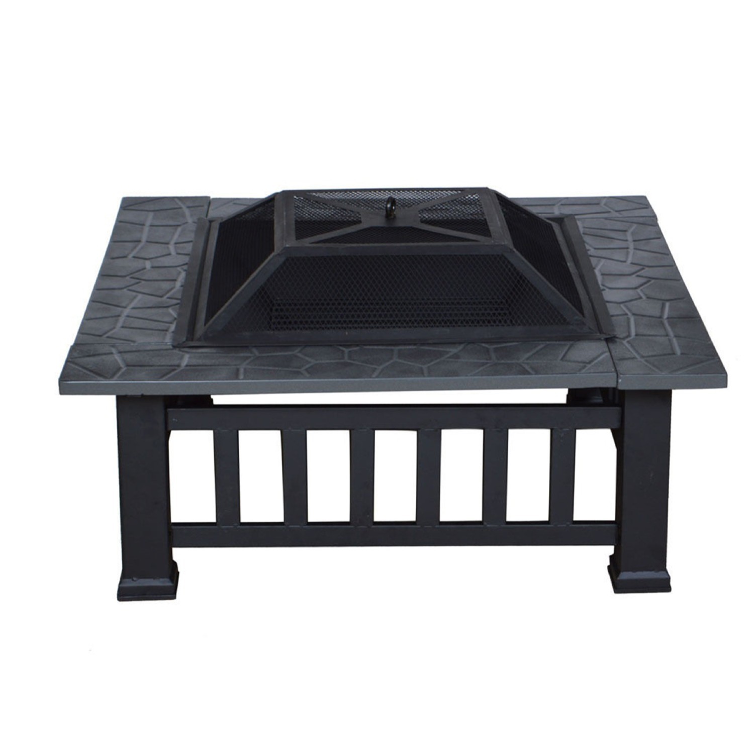 Brazo a la parrilla universal cuadrado para interiores y exteriores, calefacción de invierno, estufa de leña de carbón, parrilla de autoservicio de verano, estufa para preparar té