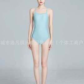 泳衣女2025新款高级感女士绝美连体游泳馆专用遮肚显瘦竞速游泳衣