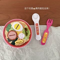跨境爆款日式娃娃辅食喂养玩具拉面便当盒套装进餐喂食过家家玩具