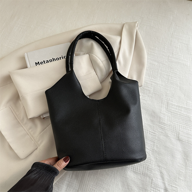 Bolsa de cesta de verduras portátil para mujeres 2024 nueva moda coreana nicho bolso de transporte de gran capacidad bolso de brazo