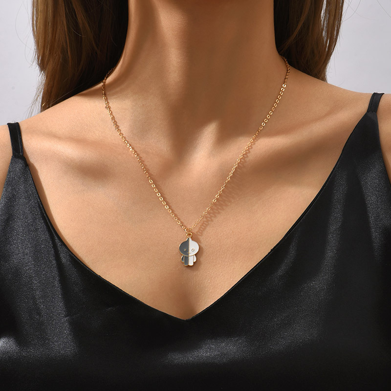 1 Piece Original Design Cartoon Character Alloy Enamel Plating Womenu0027S Pendant Necklace