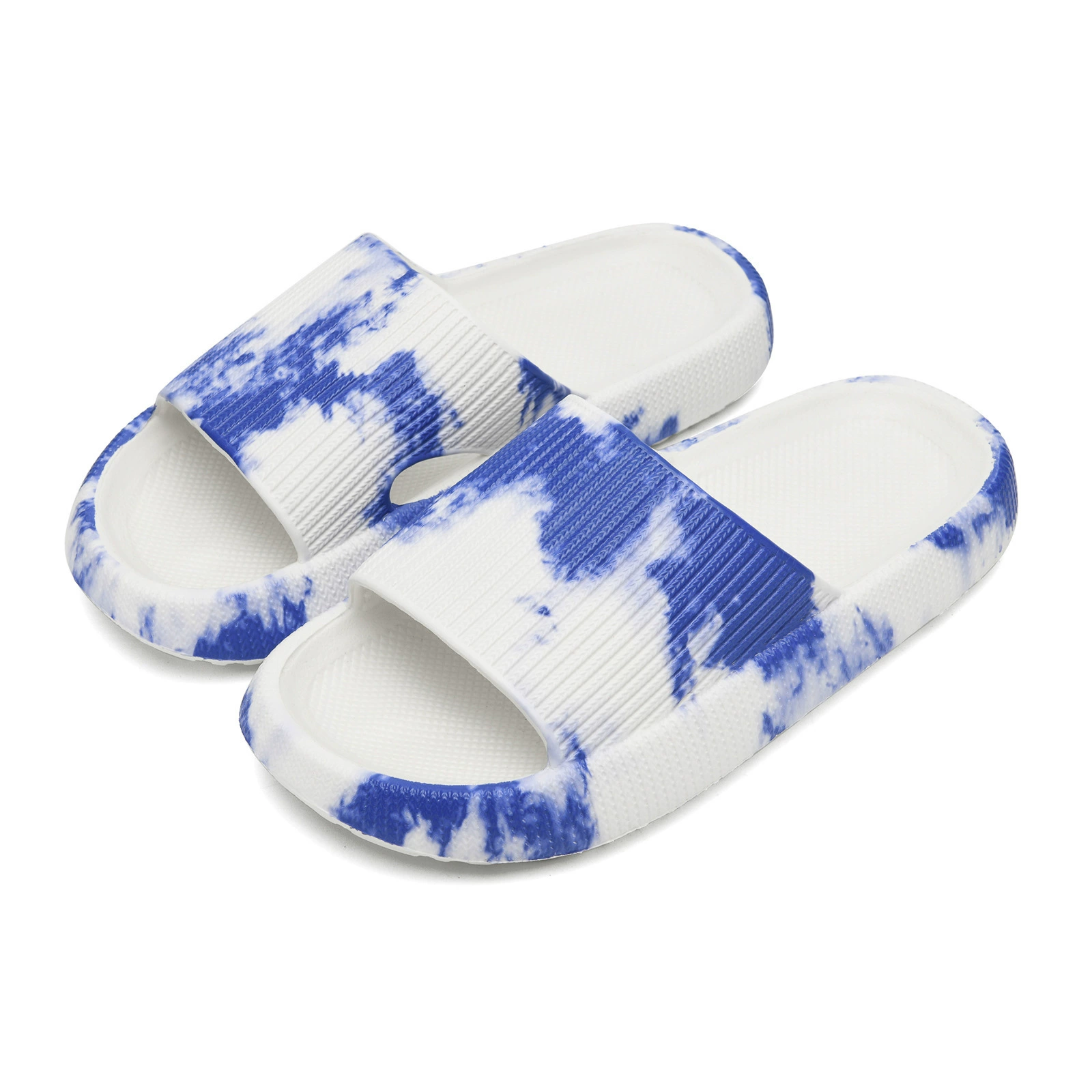 Летние модные шлепанцы из ЭВА, нескользящие, без запаха, домашние сандалии для пар, толщина 4 см, дышащие, удобные, на плоской подошве