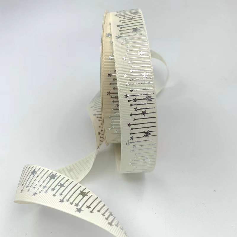 2,5 cm Meteor Hot Fix plata dorado hilo cinta bandeja de la barra cinta de la flor caja de regalo cinta de la torta en la acción