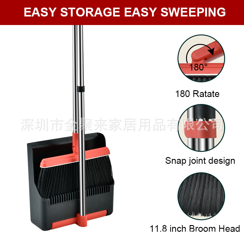 Household New Style Soft Wool Non-Sticky Hair Shaving Broom suit Sweeping Artifact Foldable Magic Comb Tooth Dustpan suit