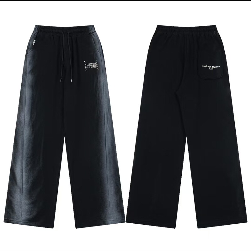Cross Border Maison Margiela Magila MM6 New Loose Casual Digital Embroidered Trousers