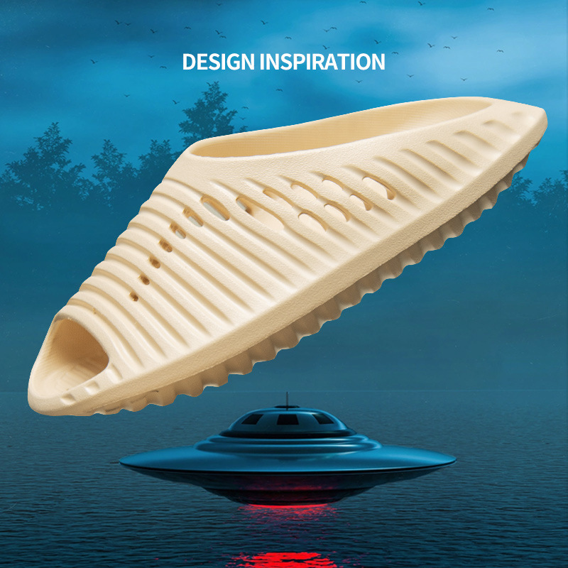Sneaking Feeling UFO Men's Slippers Casual Sports Slippers Cross-border Large-size Hollow-out Tide Slippers for Teenagers